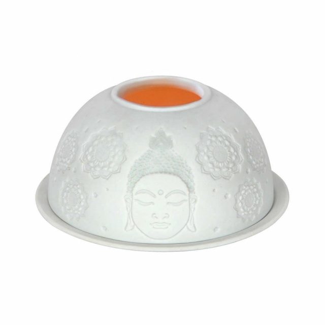 Healing Light Buddha Face Dome Tealight Holder image 2