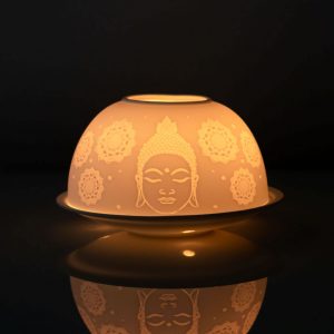 Healing Light Buddha Face Dome Tealight Holder Main Photo