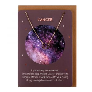 Healing Light Cancer Zodiac Necklace Card Photo
