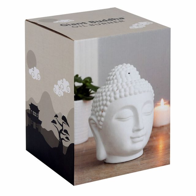 Healing Light Giant White Buddha Head Oil Burner image 4