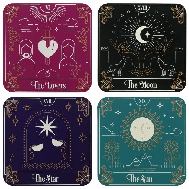Healing Light Tarot Card Coaster Set image 2