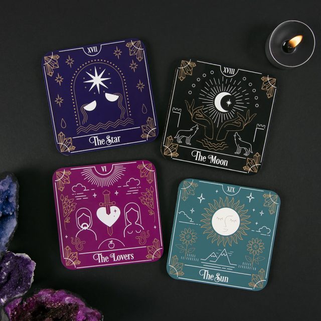 Healing Light Tarot Card Coaster Set image 3