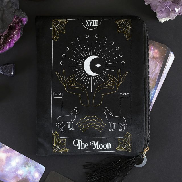 Healing Light The Moon Tarot Card Zippered Bag image 2