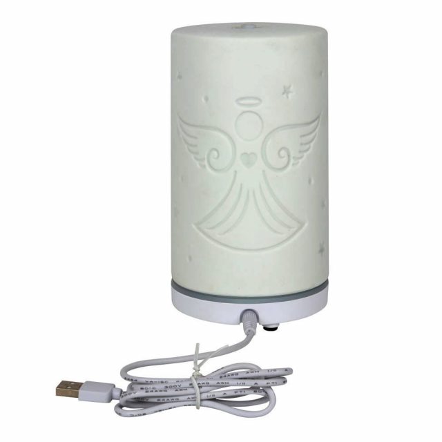 Healing Light White Ceramic Guardian Angel Electric Aroma Diffuser image 3