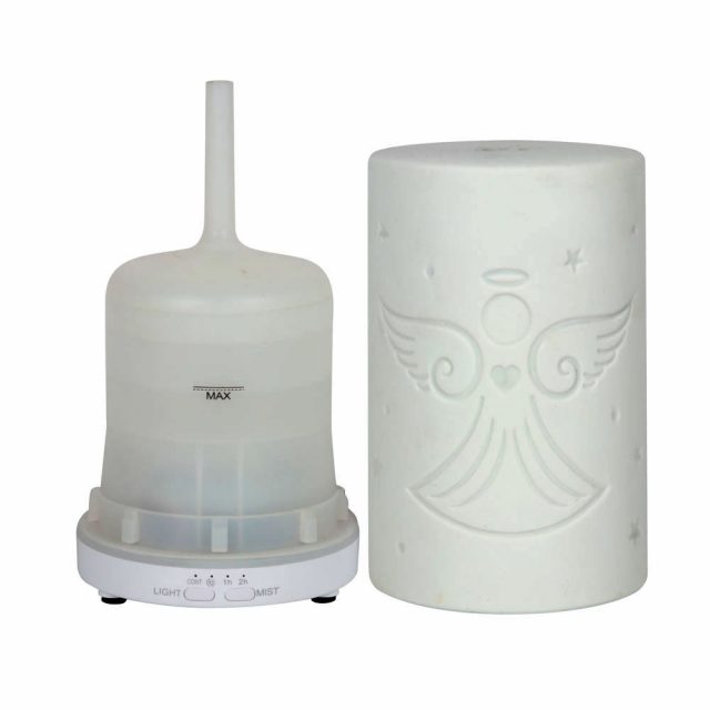 Healing Light White Ceramic Guardian Angel Electric Aroma Diffuser image 4
