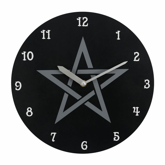 Healing Light 28cm Pentagram MDF Clock Photo