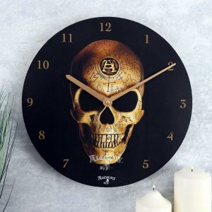 Healing Light Alchemy Omega Skull Clock Photo