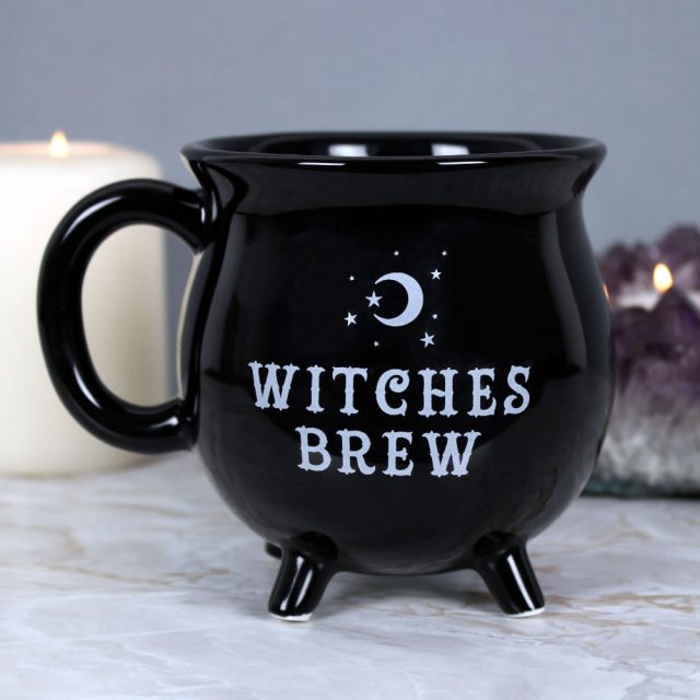 Healing Light Black Witches Brew Cauldron Mug Photo