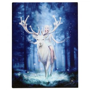 Healing Light Canvas Plaque 19x25cm Fantasy Forest by Anne Stokes Photo
