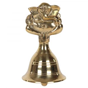 Healing Light Ganesh Brass Altar Bell Photo