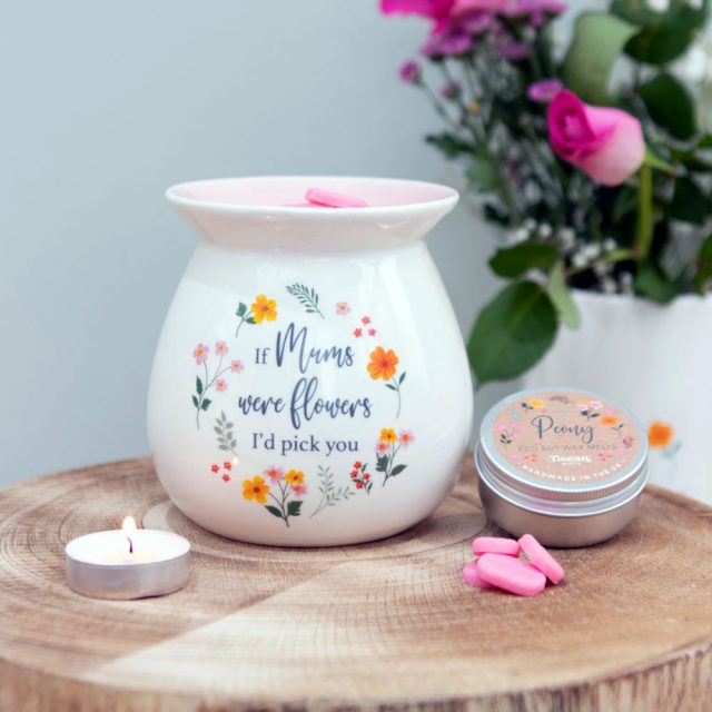 Healing Light If Mums Were Flowers Wax Melt Burner Gift Set Photo