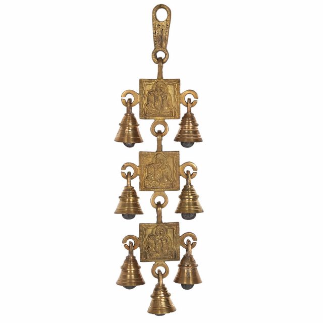 Healing Light Large Hanging Brass Altar Bells Photo