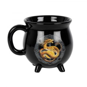 Healing Light Litha Colour Changing Cauldron Mug by Anne Stokes Photo