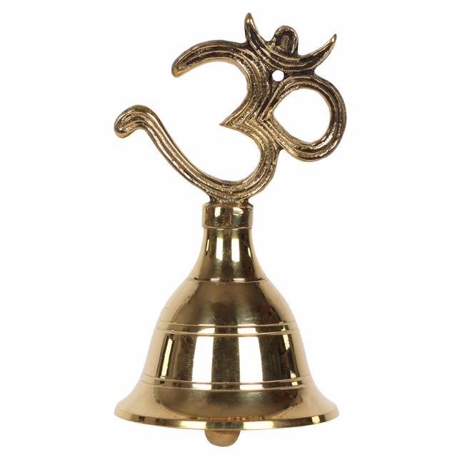 Healing Light Om Brass Altar Bell Photo