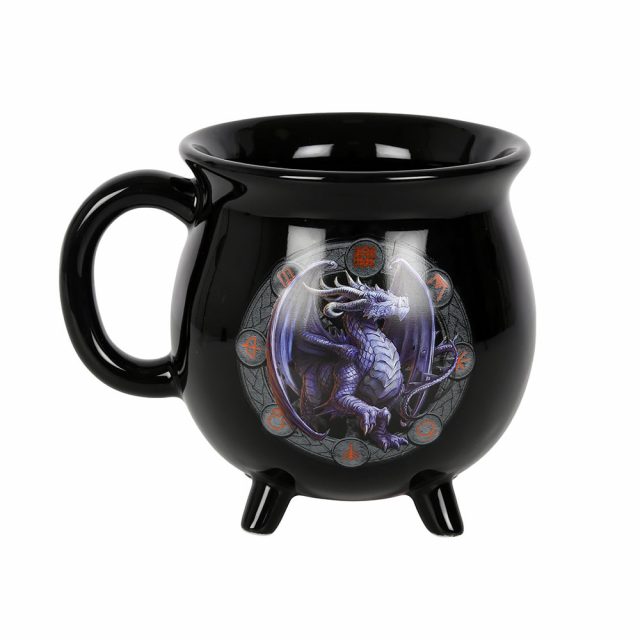Healing Light Samhain Colour Changing Cauldron Mug by Anne Stokes Photo