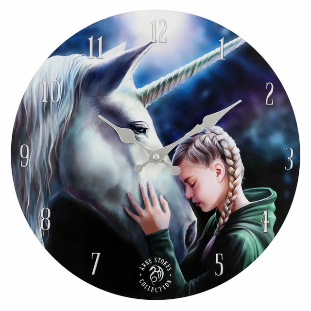 Healing Light The Wish Wall Clock by Anne Stokes Photo 2