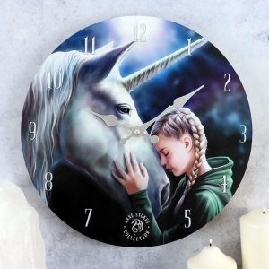 Healing Light The Wish Wall Clock by Anne Stokes Photo