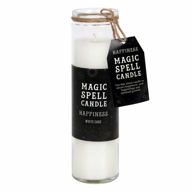 Healing Light White Sage 'Happiness' Spell Tube Candle Photo