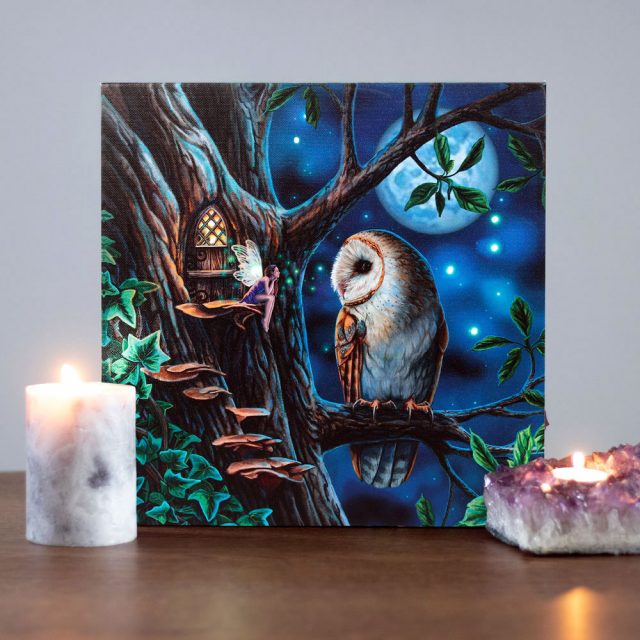 Healing Light Fairy Tales Light Up Canvas Plaque by Lisa Parker main Photo