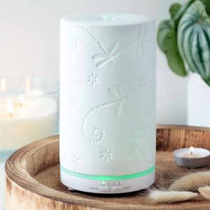 Healing Light White Ceramic Dragonfly Electric Aroma Diffuser main Photo