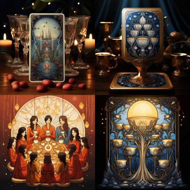 Ten of Cups meaning, designs image