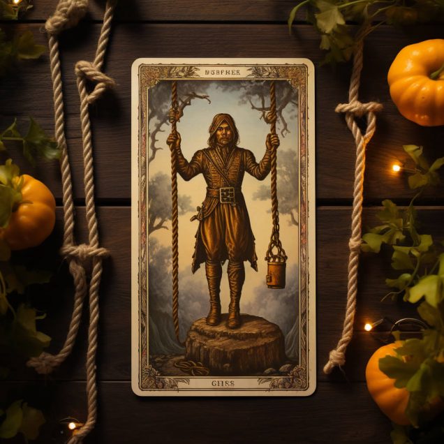 Healing Light, The Hanged Man, Tarot Card, Main image in post