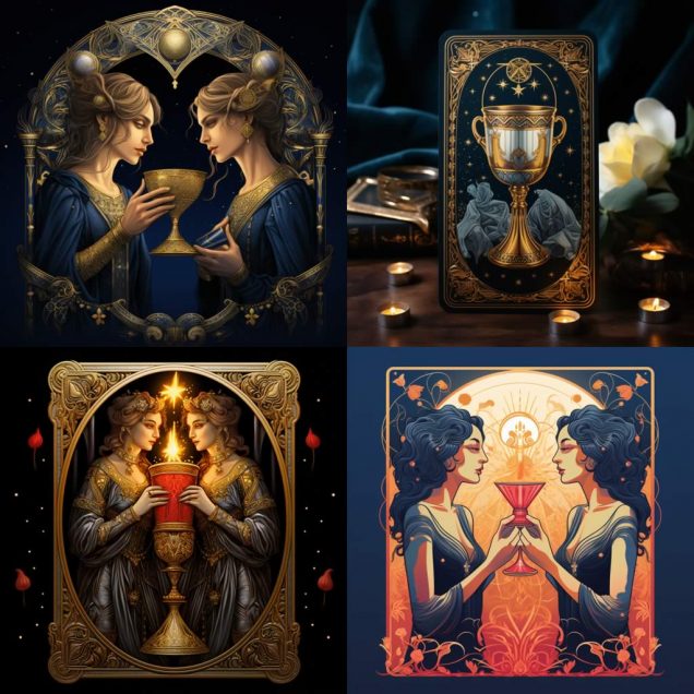 Healing Light, Two-of Cups meaning, designs image