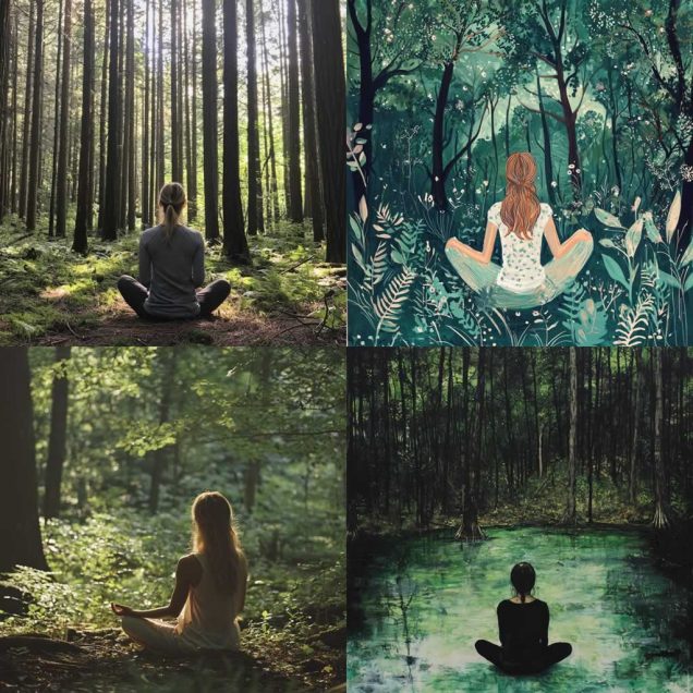 Healing Light,Forest Bathing: Reconnecting with Nature for Spiritual Healing, designs image