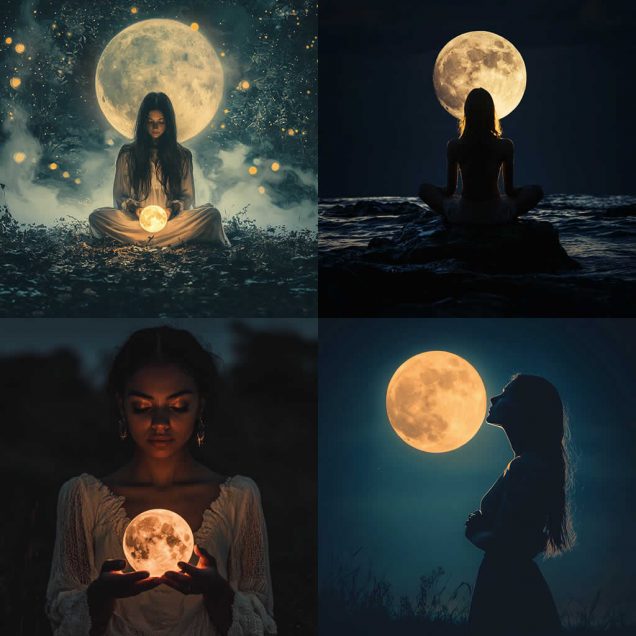 Healing Light,How to Perform a Full Moon Ritual for Releasing Negativity, designs image
