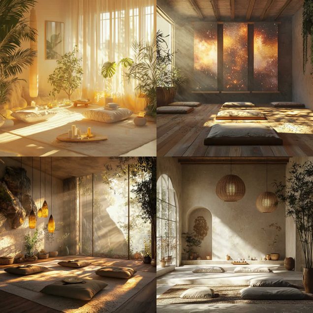 Healing Light,Sacred Spaces: Creating a Meditation Room at Home, designs image