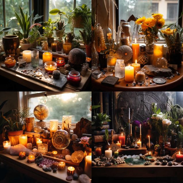 Healing Light, How to Create a Sacred Space at Home: Altars, Smudging, Candles etc designs image